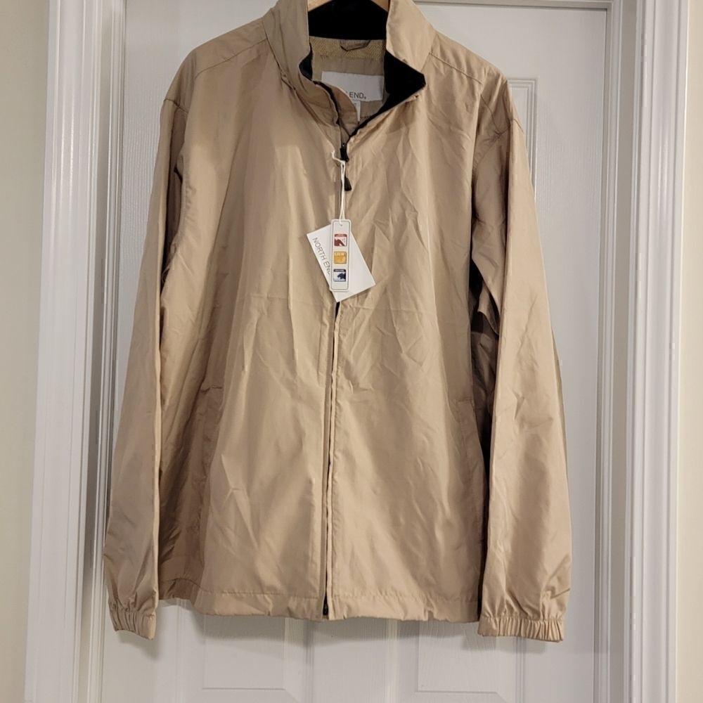 North End Rain All Weather Jacket Tan Size XL NWT